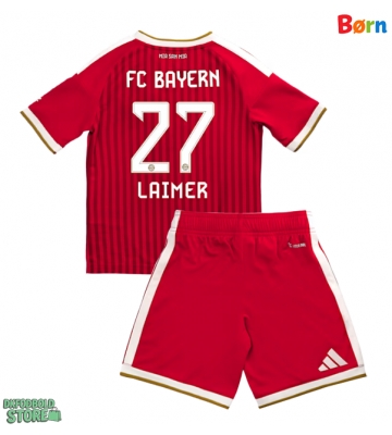 Bayern Munich Konrad Laimer #27 Replika Babytøj Hjemmebanesæt Børn 2026-27 Kortærmet (+ Korte bukser)